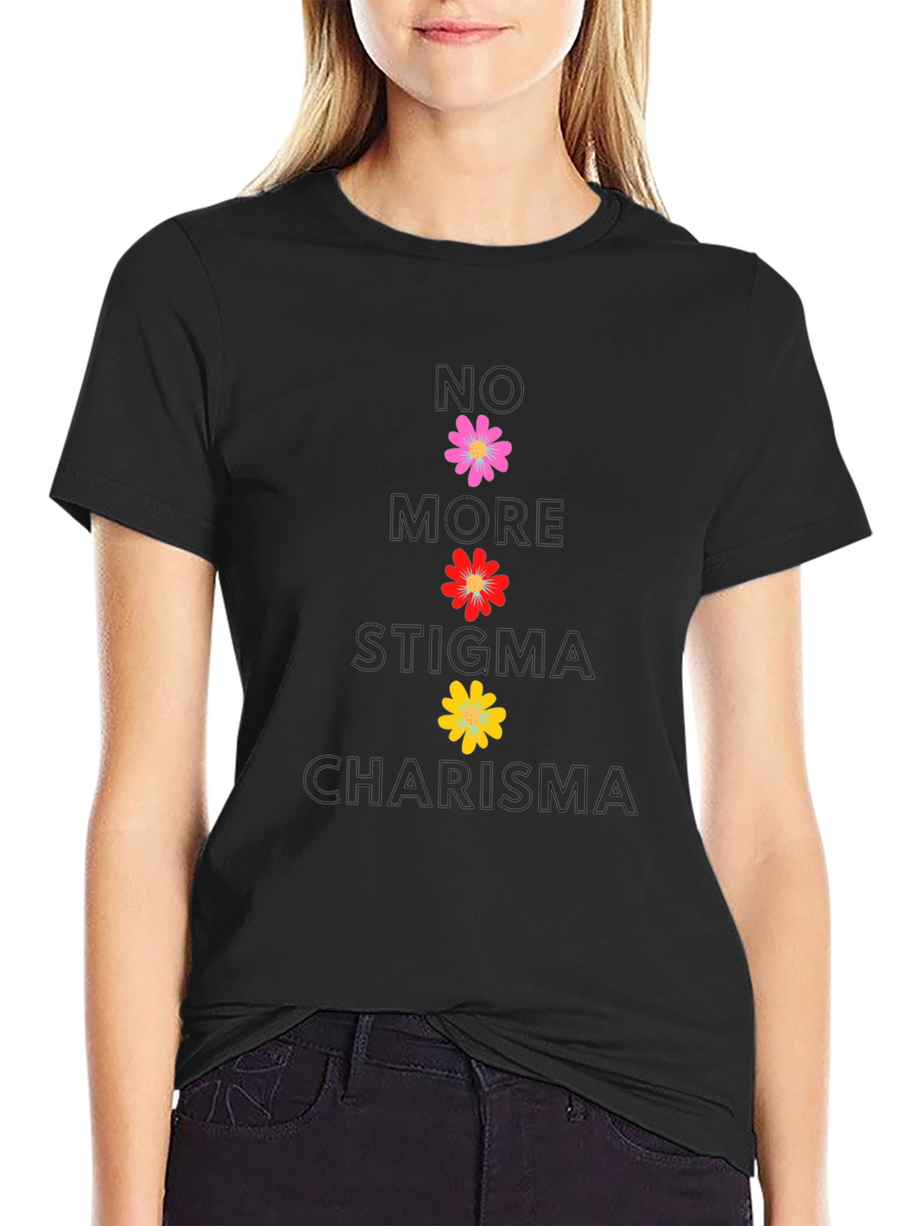 No More Stigma Charisma Floral T-Shirt