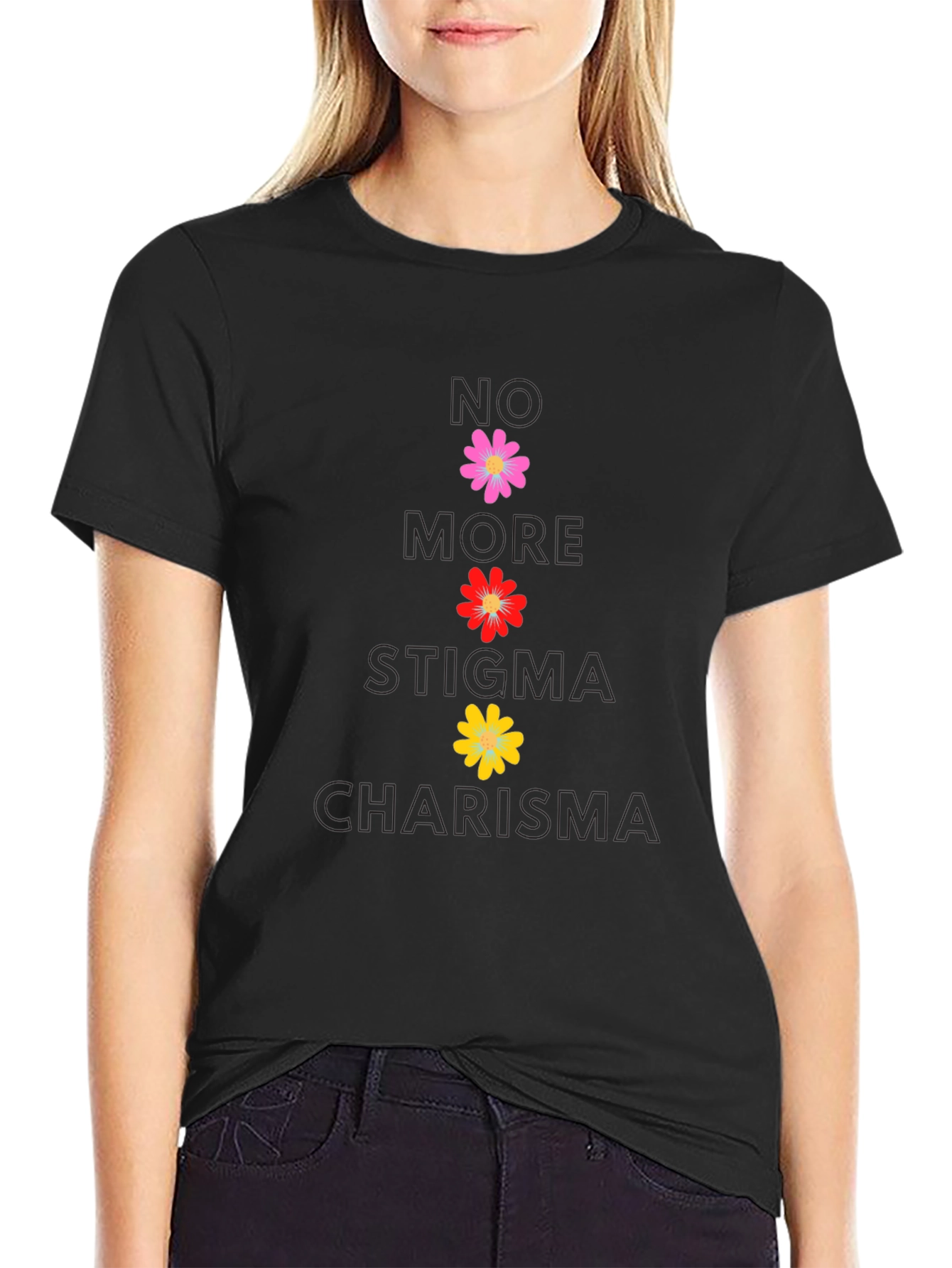 No More Stigma Charisma Floral T-Shirt