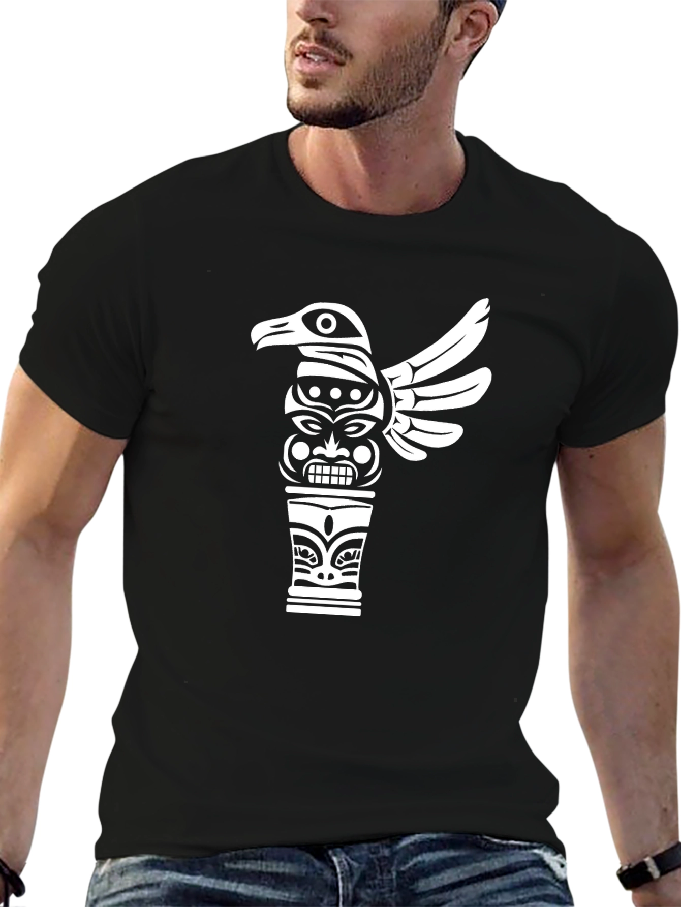 Tribal Totem Graphic Tee - Stylish Comfort