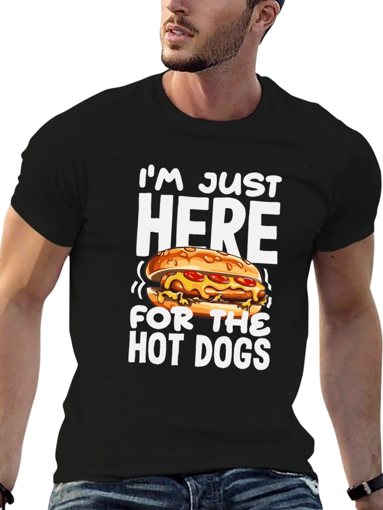 Funny Hot Dog Graphic T-Shirt