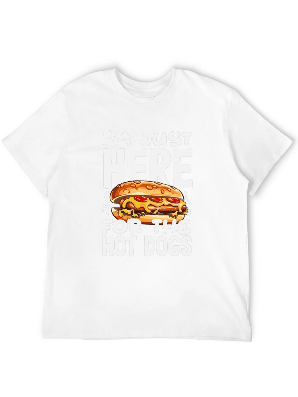 Funny Hot Dog Graphic T-Shirt