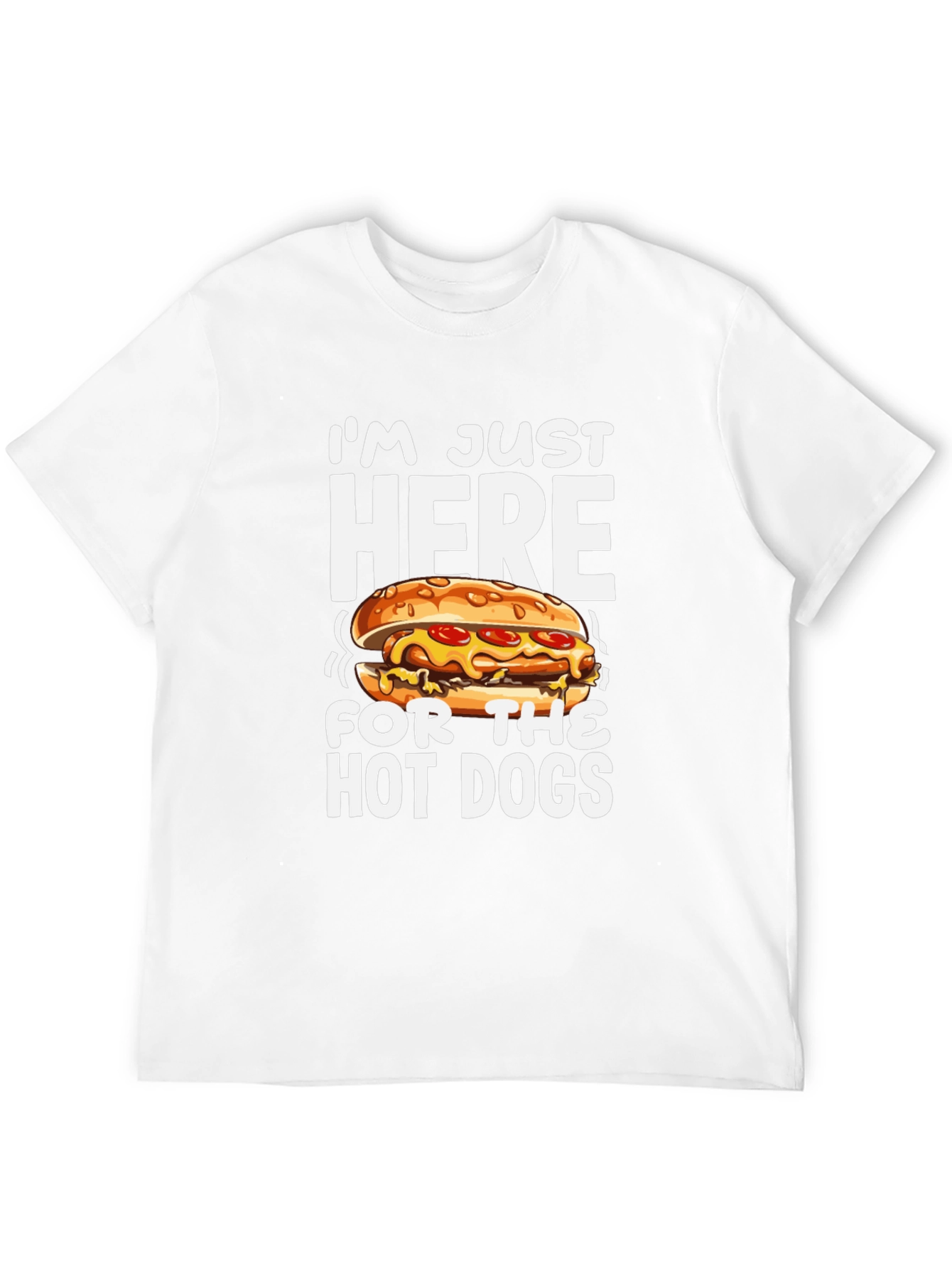 Funny Hot Dog Graphic T-Shirt