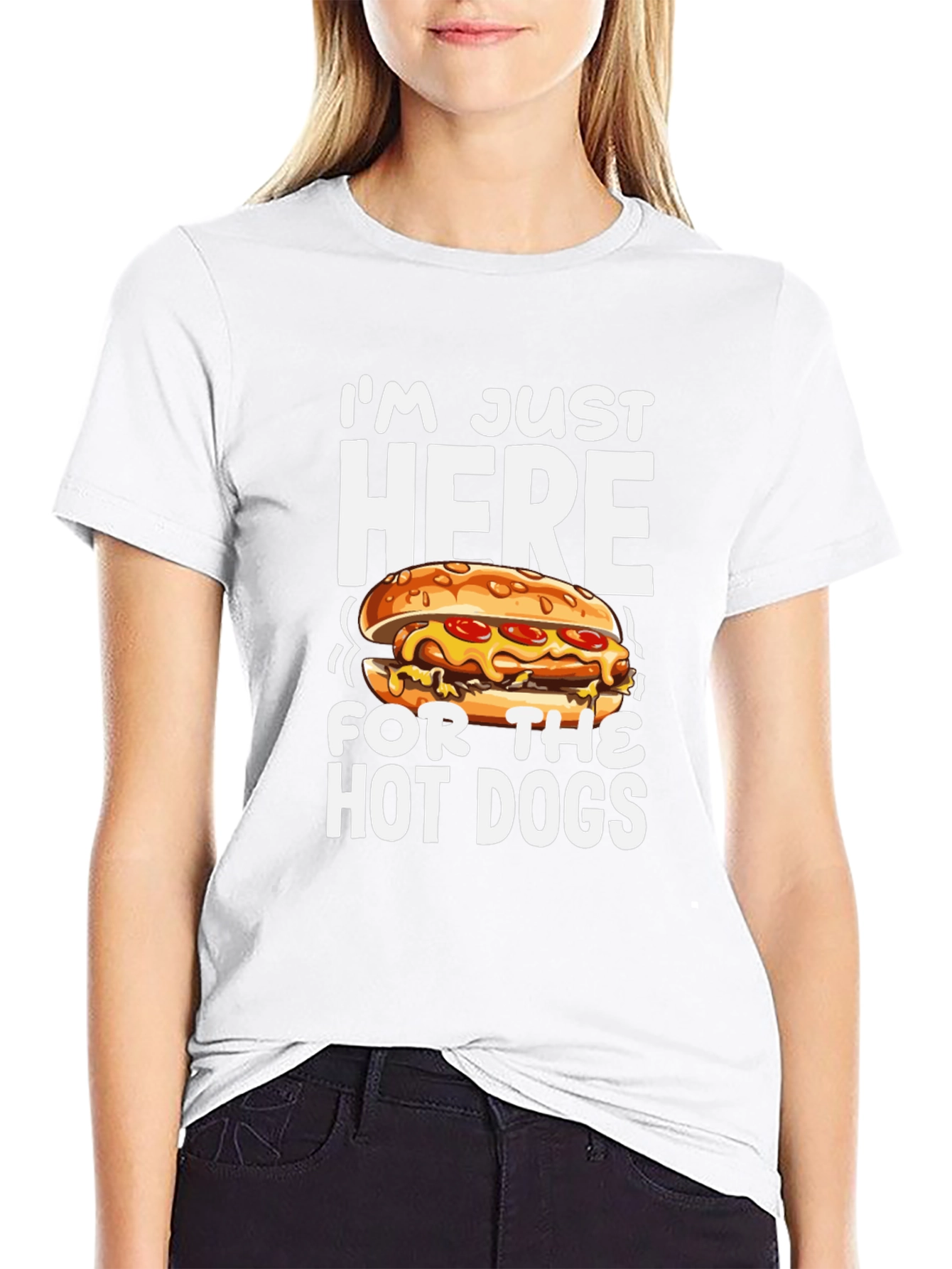 Funny Hot Dog Graphic T-Shirt