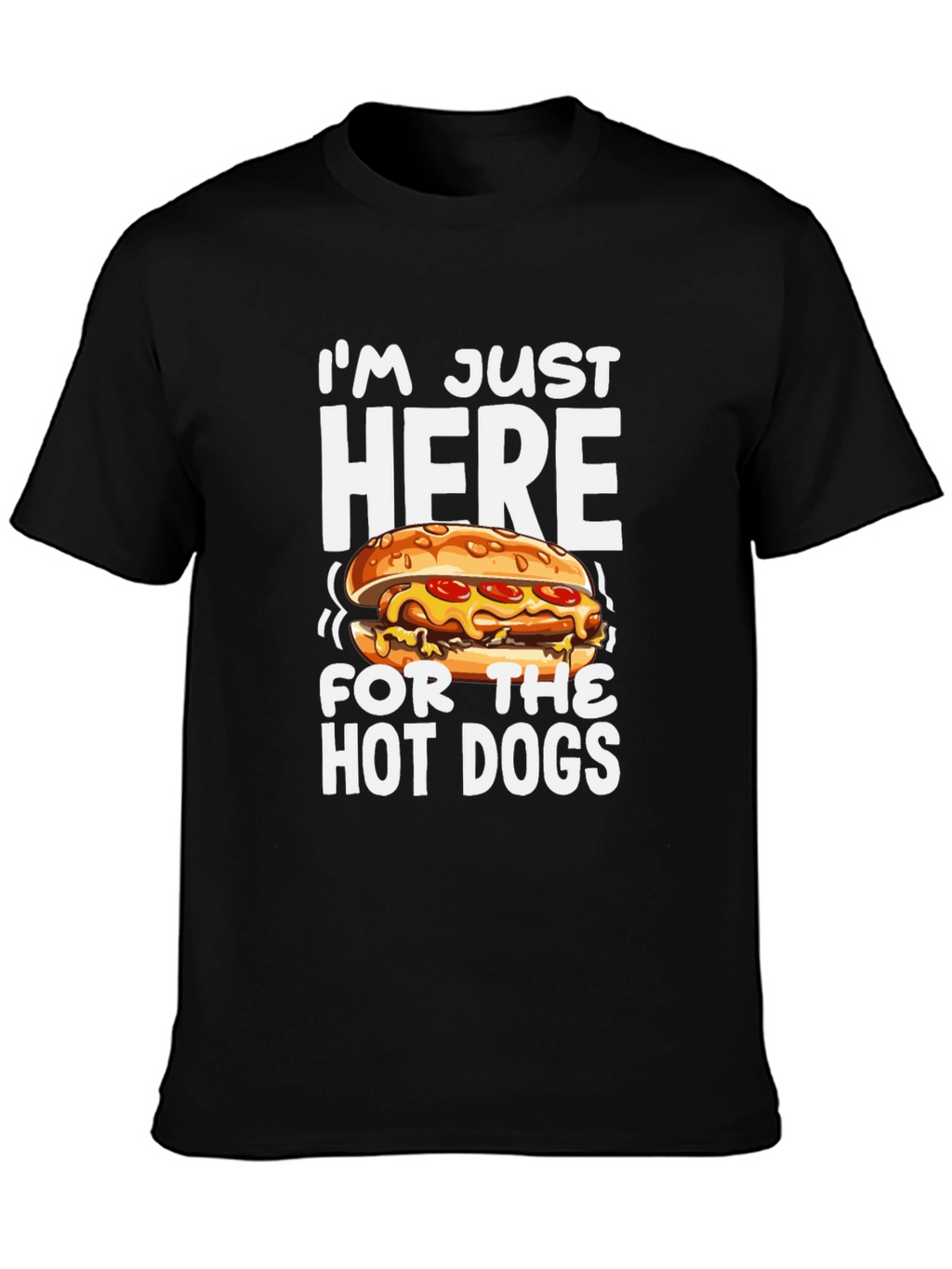Funny Hot Dog Graphic T-Shirt
