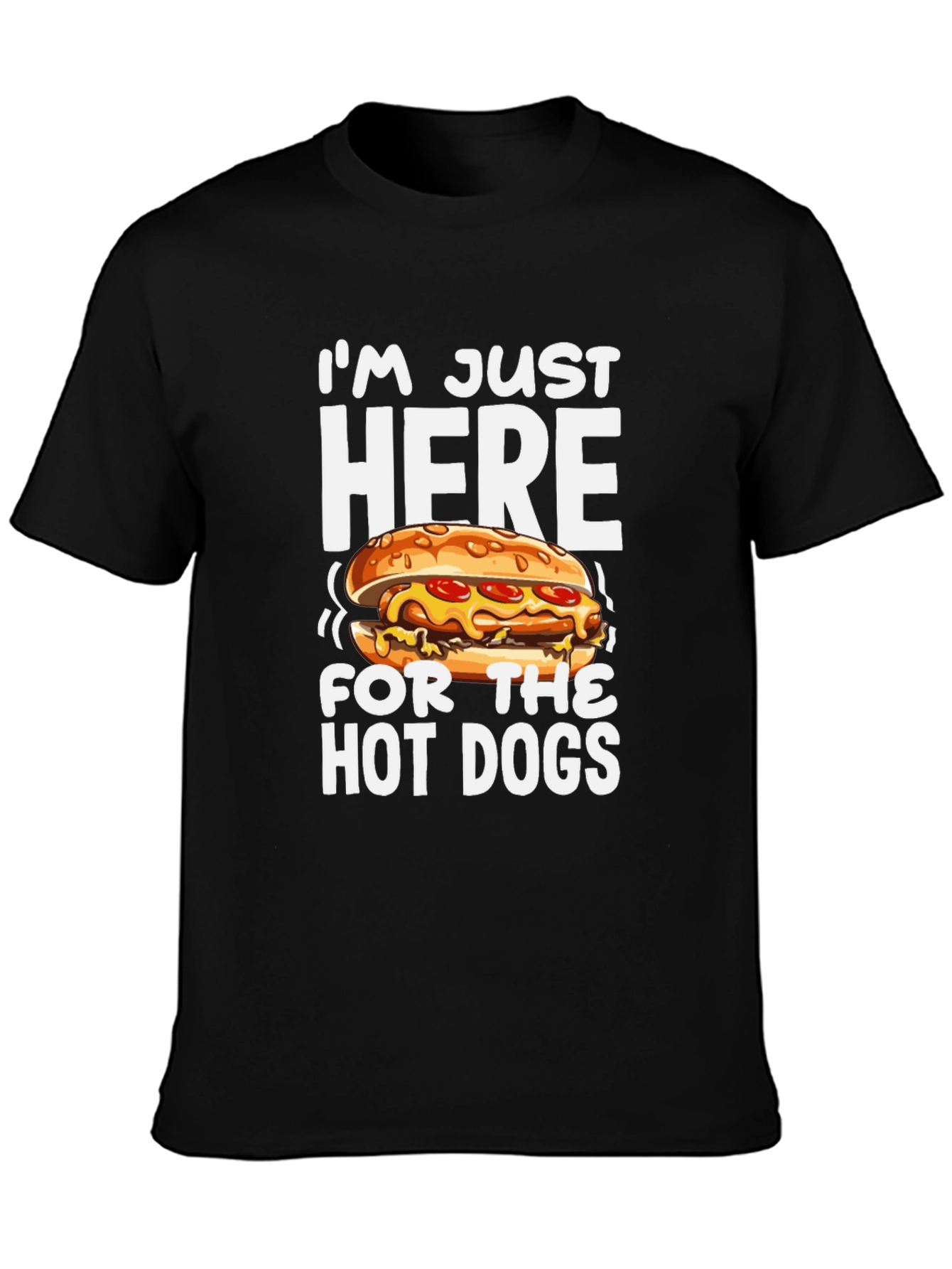 Funny Hot Dog Graphic T-Shirt