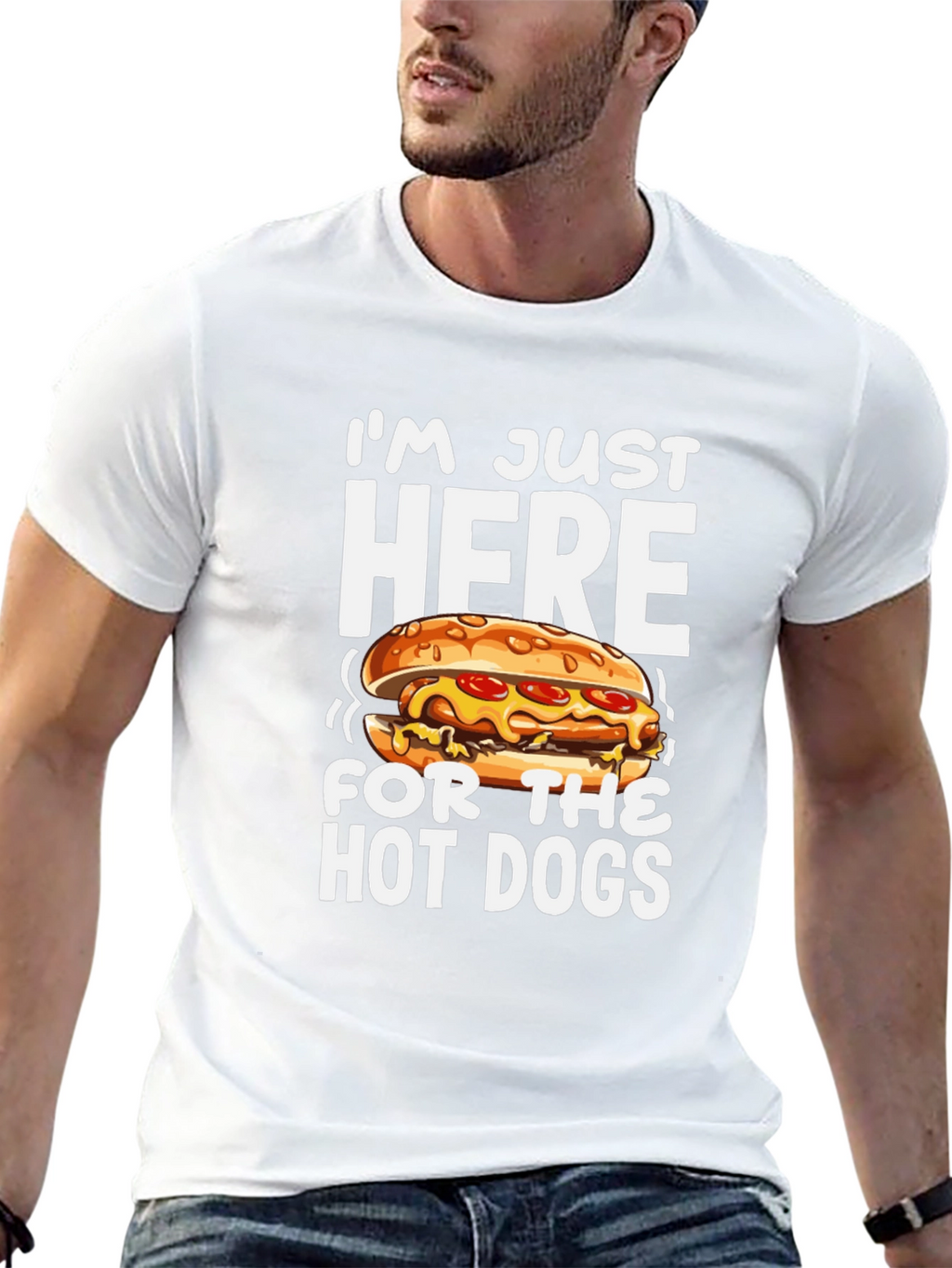 Funny Hot Dog Graphic T-Shirt