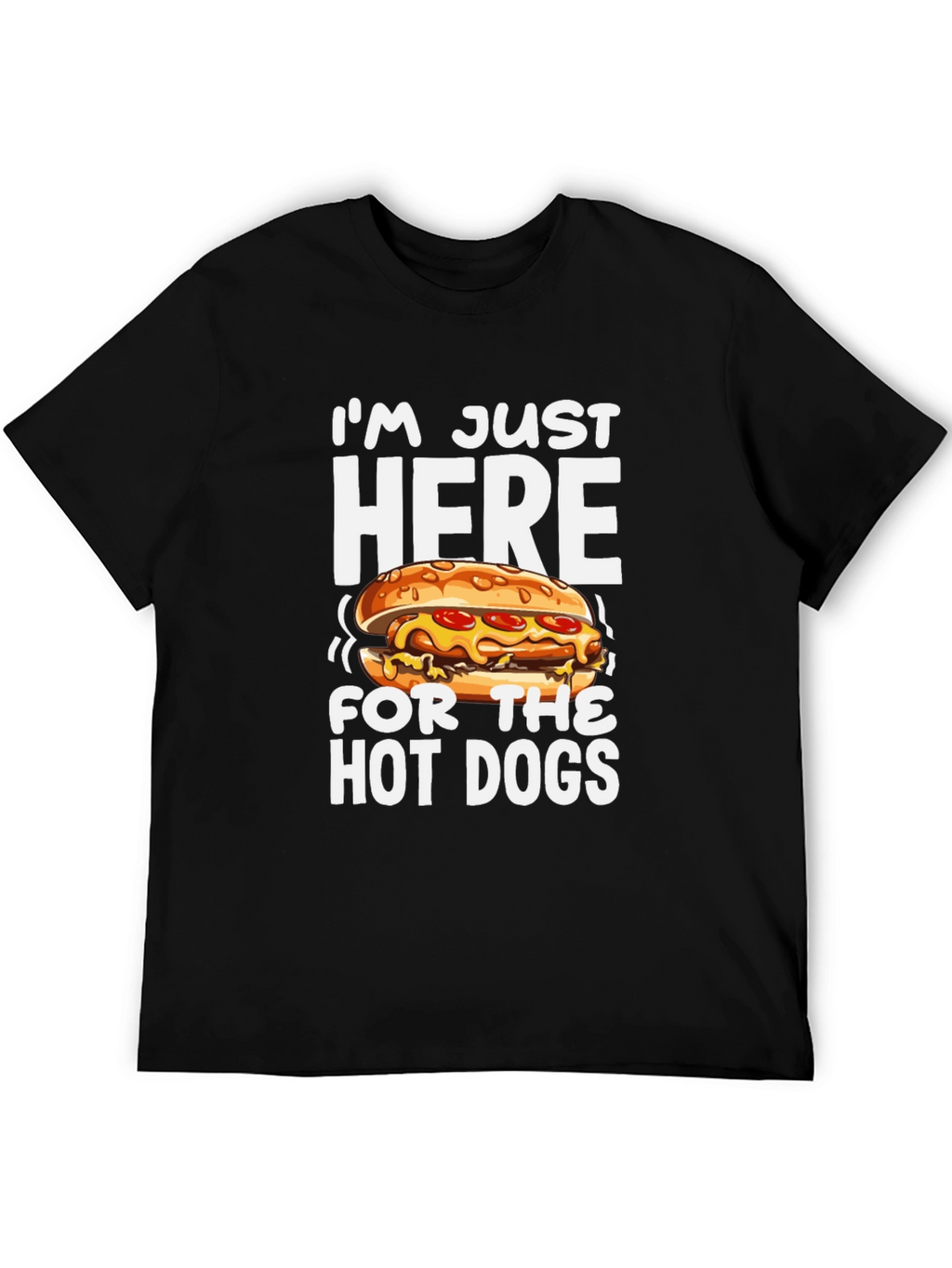 Funny Hot Dog Graphic T-Shirt
