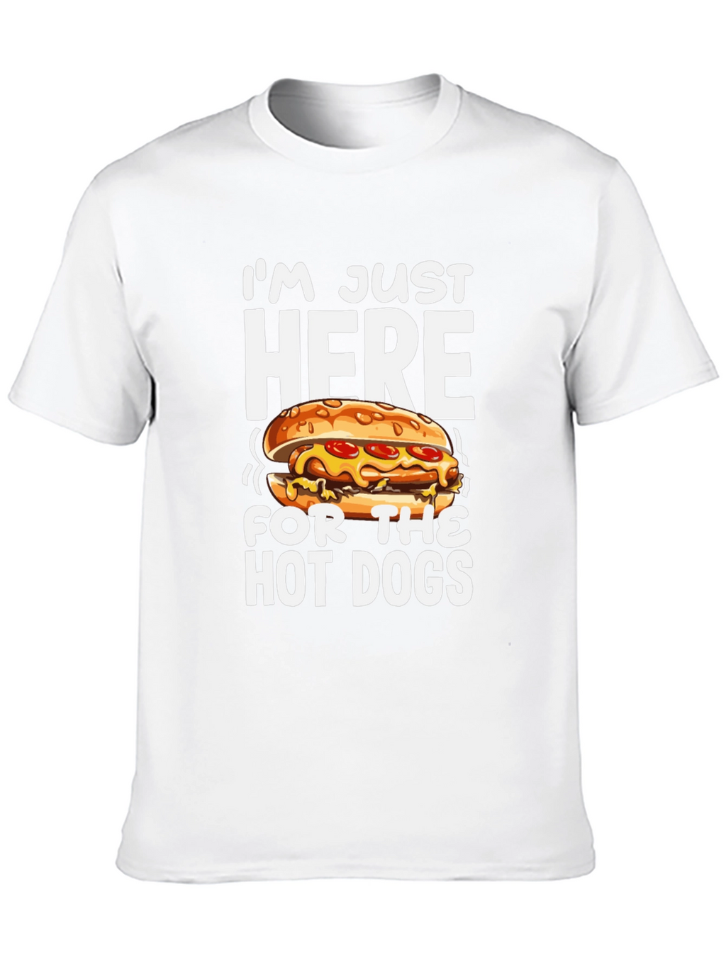 Funny Hot Dog Graphic T-Shirt