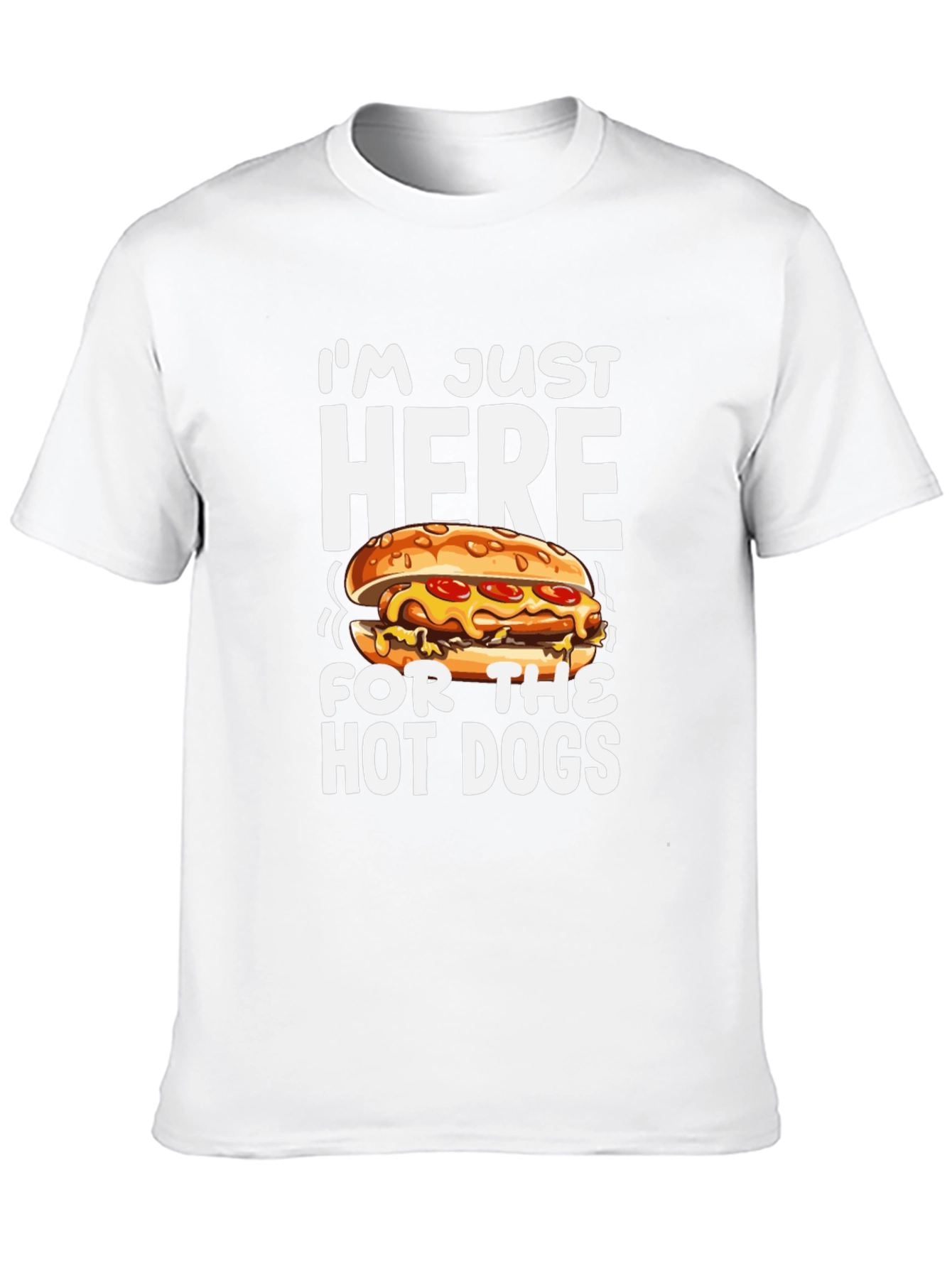 Funny Hot Dog Graphic T-Shirt