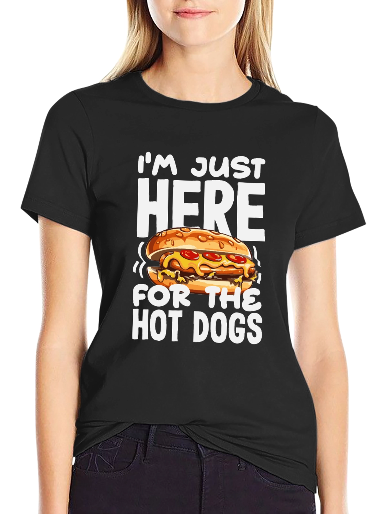 Funny Hot Dog Graphic T-Shirt