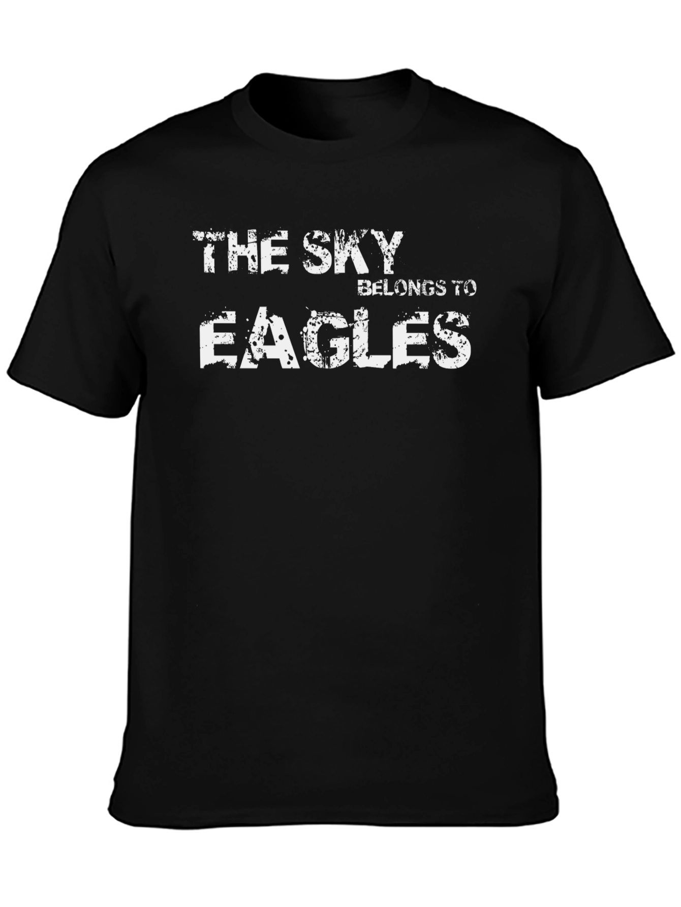 The Sky Belongs To Eagles Black T-Shirt
