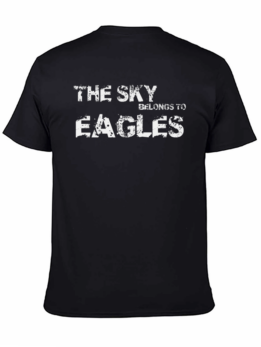 The Sky Belongs To Eagles Black T-Shirt