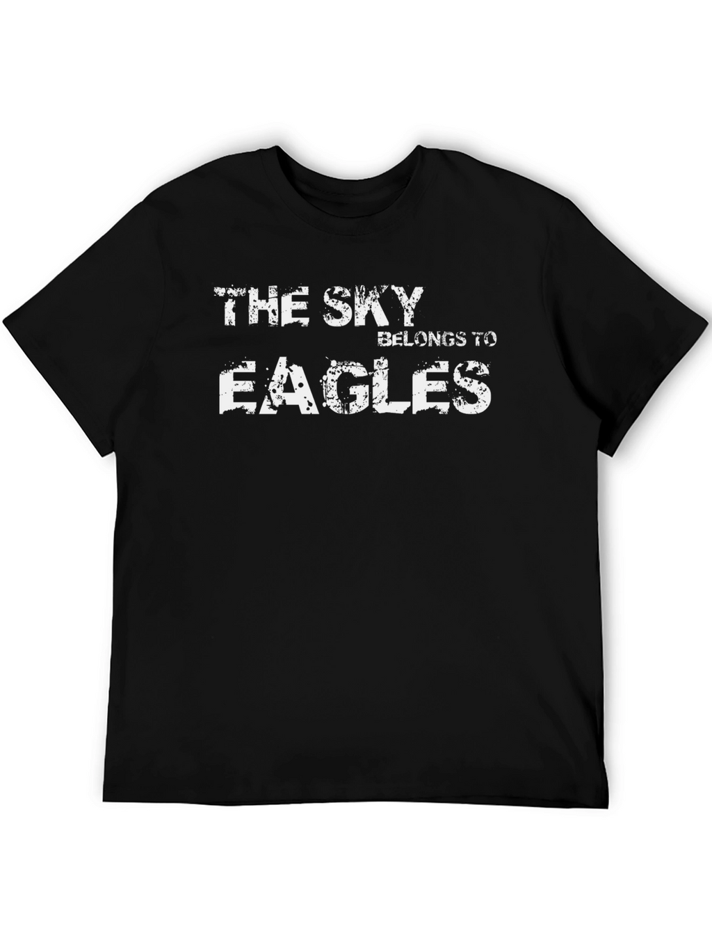 The Sky Belongs To Eagles Black T-Shirt