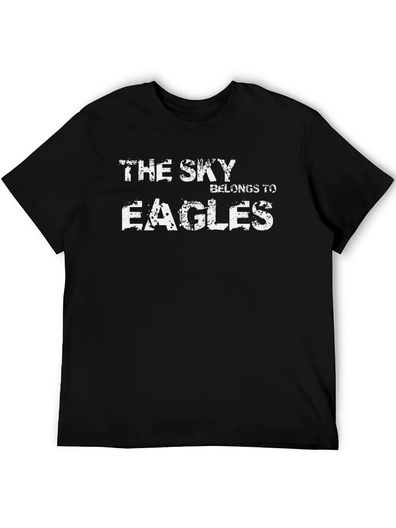 The Sky Belongs To Eagles Black T-Shirt