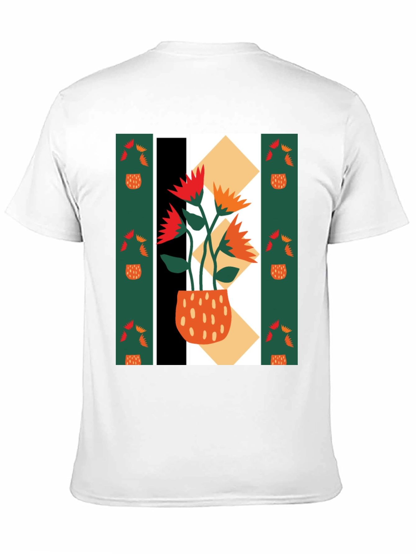 Abstract Floral Graphic Tee - Modern Art Shirt