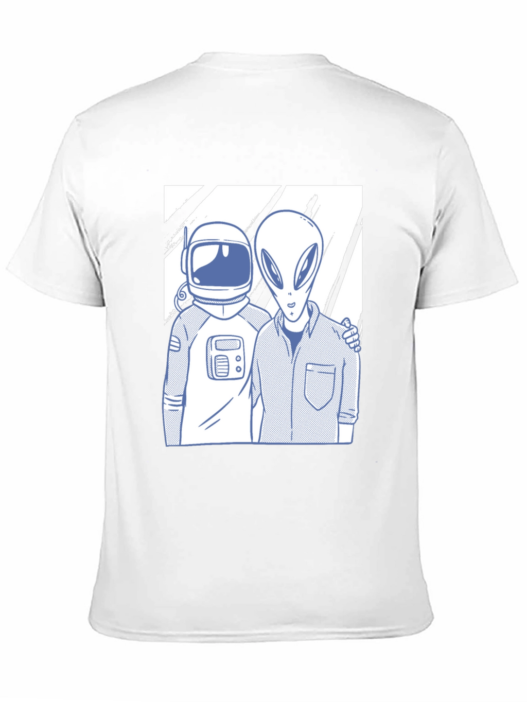 Astronaut & Alien Friends Black Graphic Tee