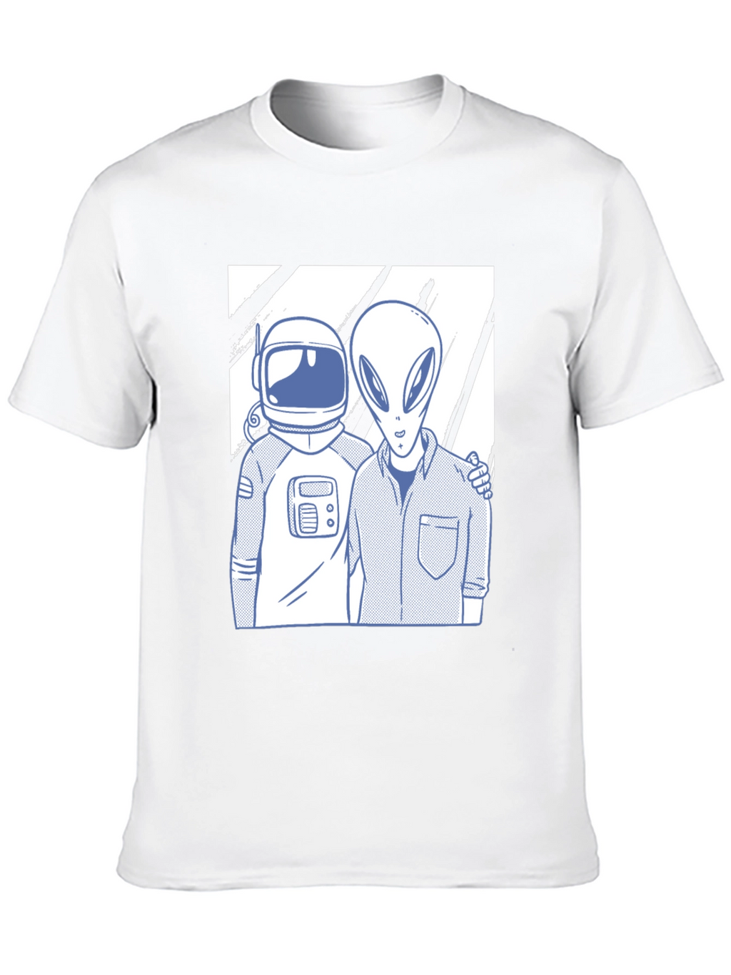 Astronaut & Alien Friends Black Graphic Tee