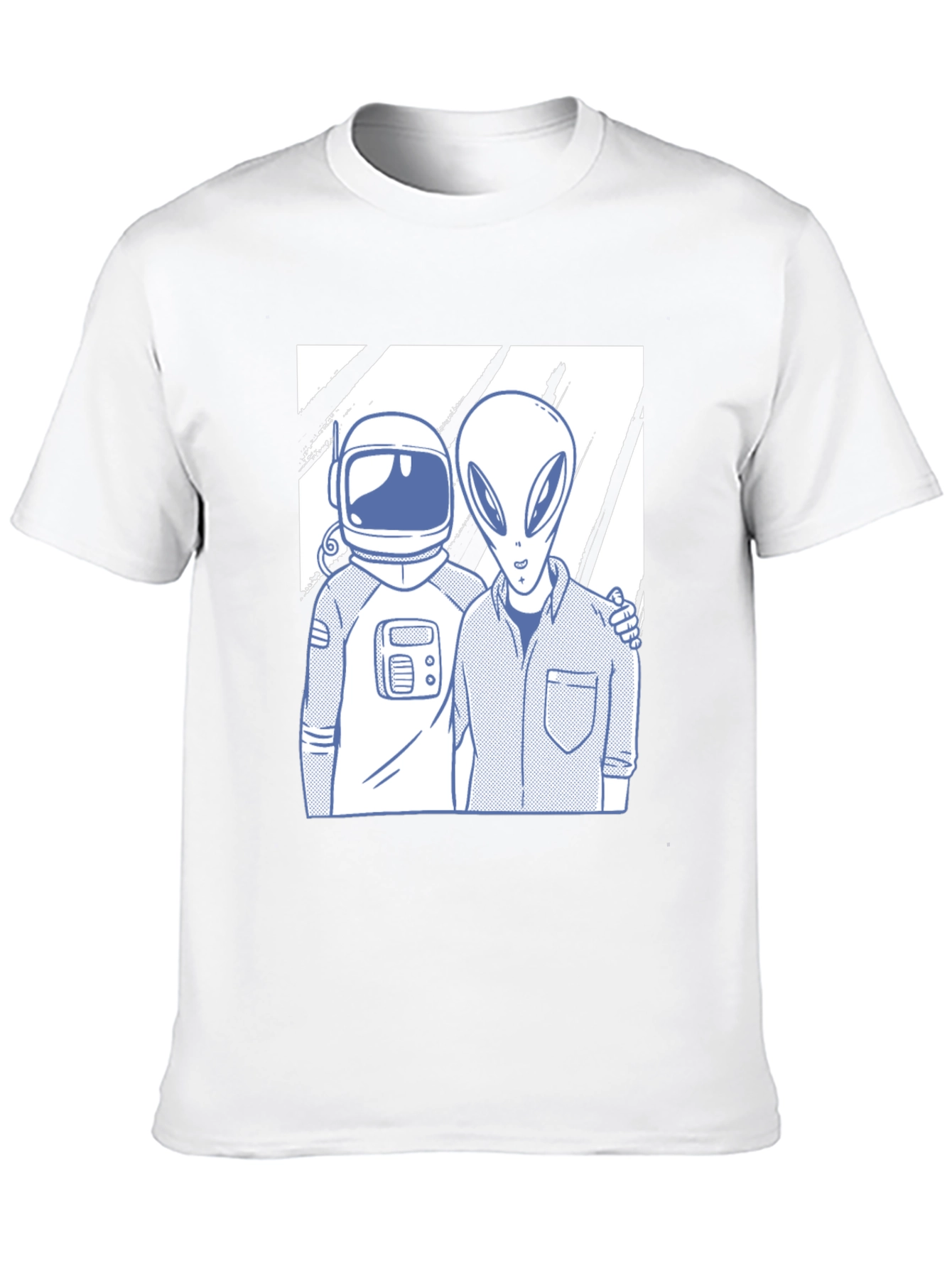 Astronaut & Alien Friends Black Graphic Tee