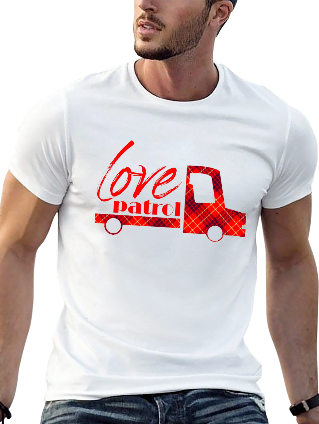 Love Patrol Truck Graphic Tee - Soft Black Shirt