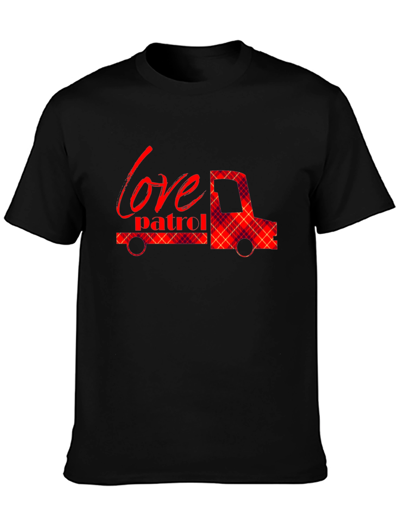 Love Patrol Truck Graphic Tee - Soft Black Shirt