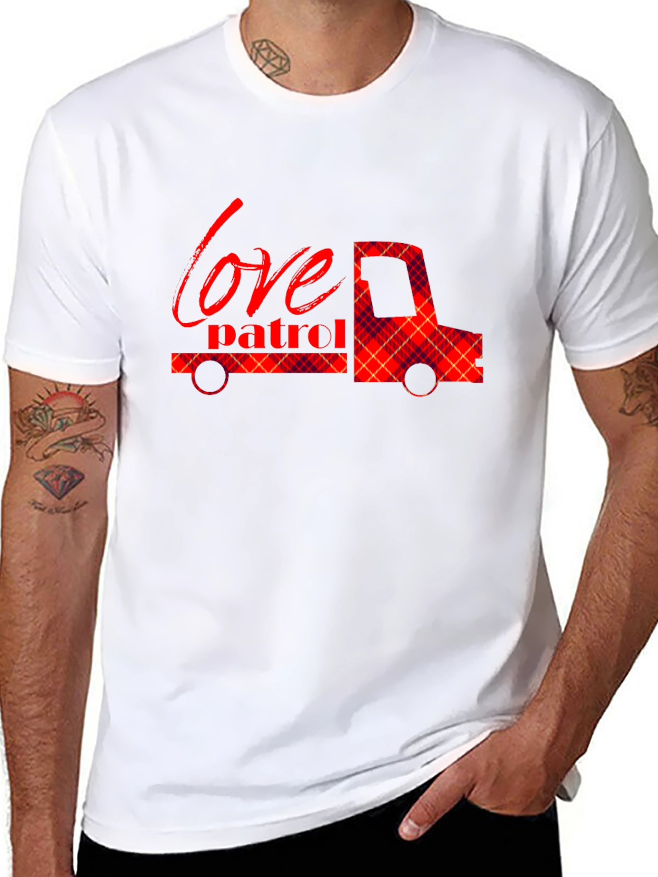 Love Patrol Truck Graphic Tee - Soft Black Shirt