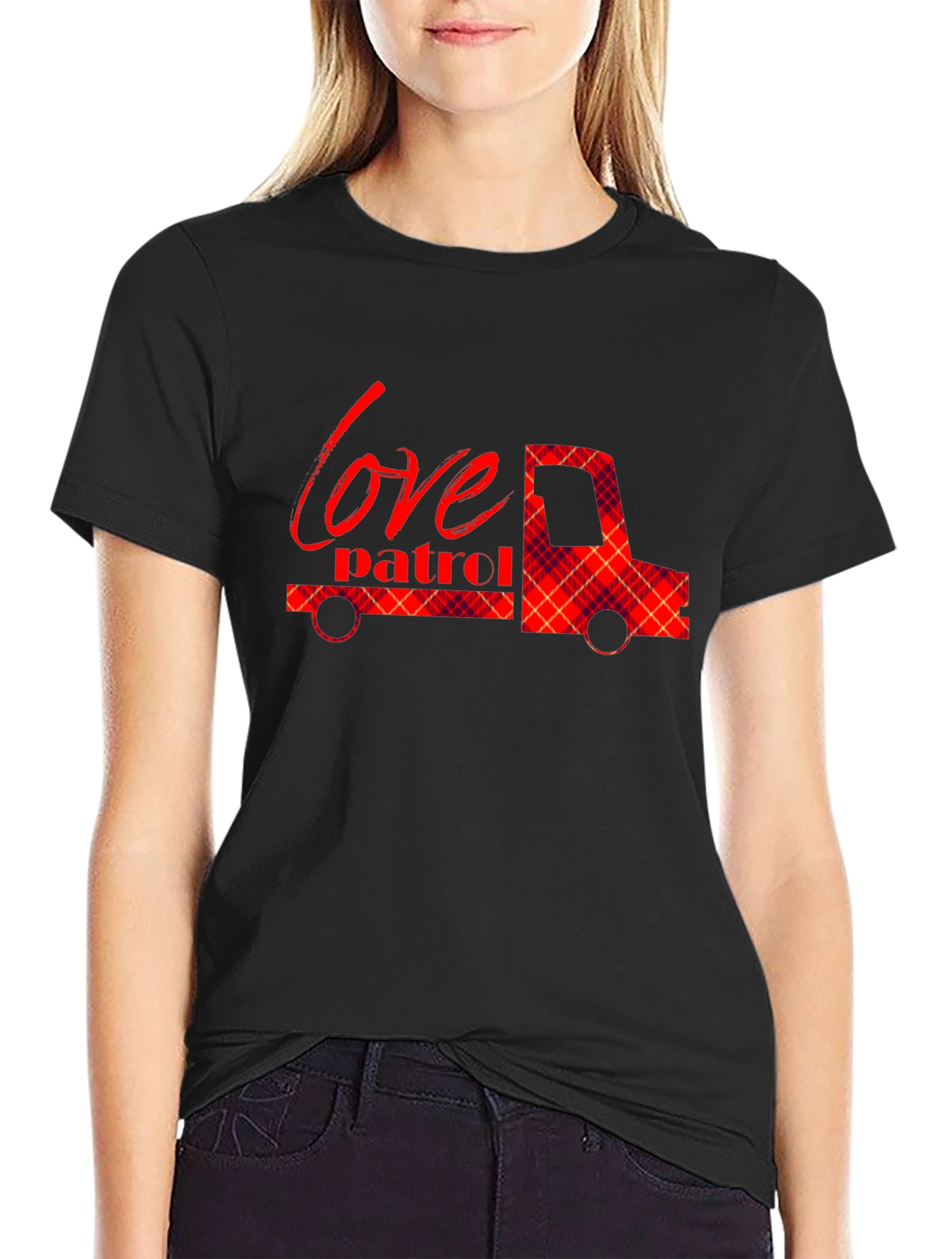 Love Patrol Truck Graphic Tee - Soft Black Shirt