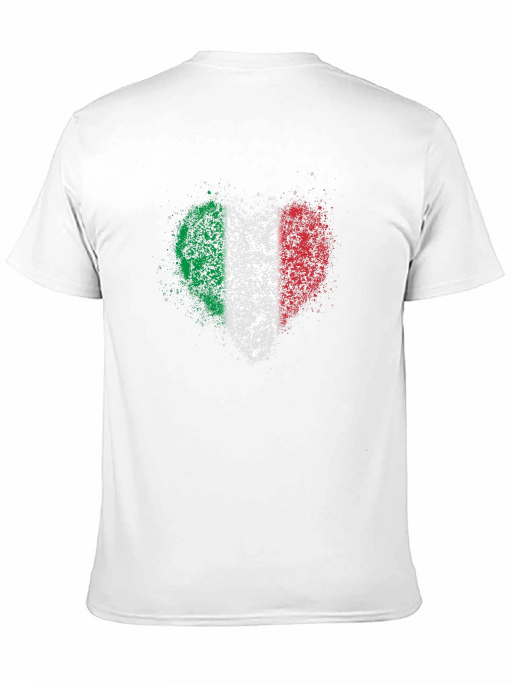 Italian Flag Heart Graphic T-Shirt