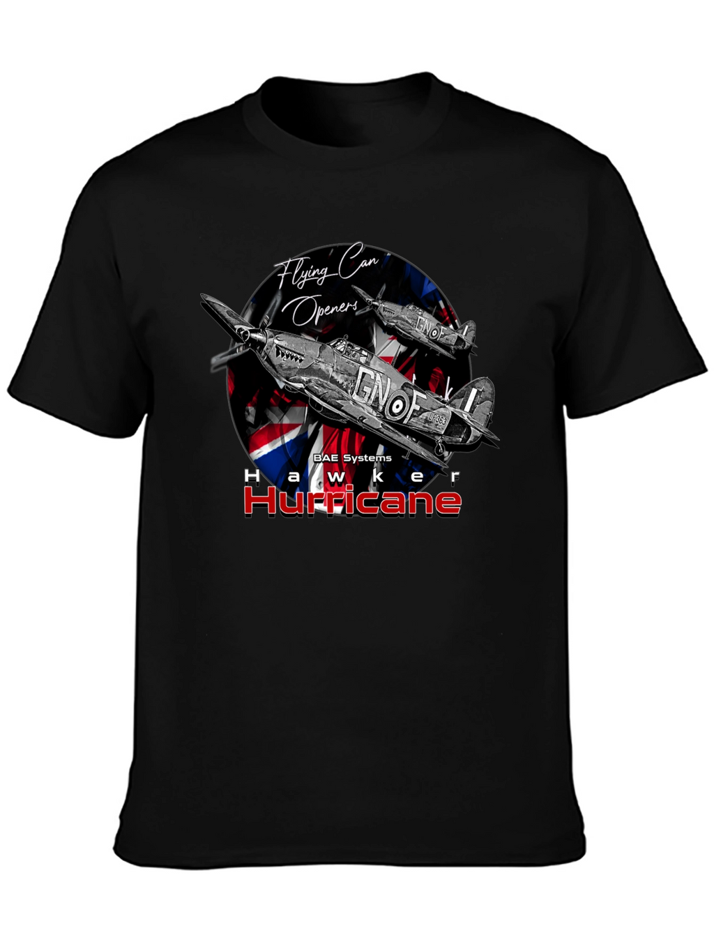 Hawker Hurricane T-Shirt - Flying Can Openers Tee