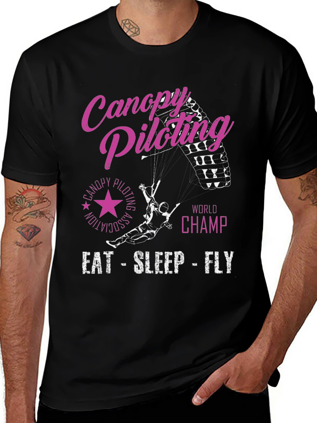 Canopy Piloting World Champ Black T-Shirt