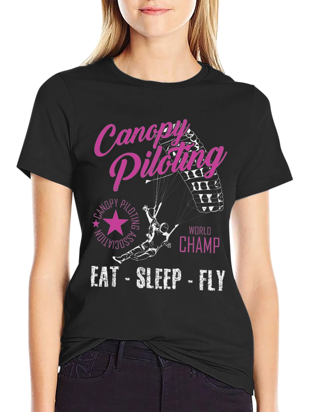 Canopy Piloting World Champ Black T-Shirt