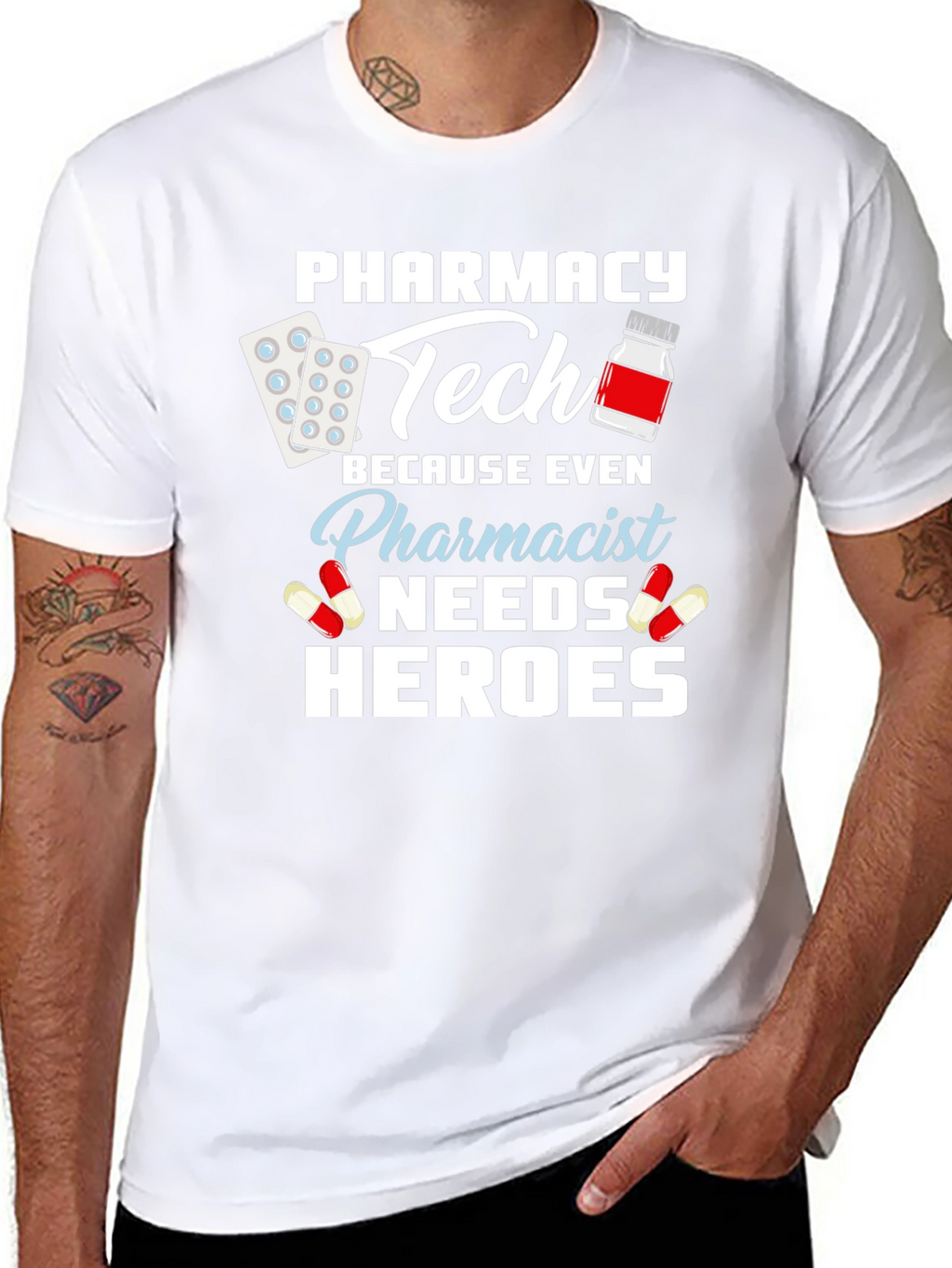 Pharmacy Tech Hero T-Shirt - Pharmacist Appreciation Gift