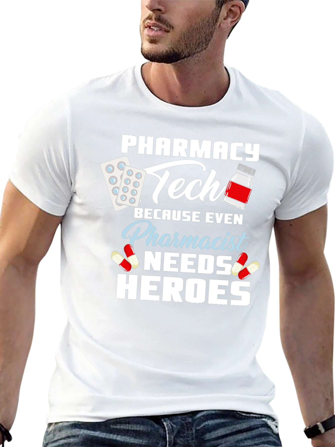 Pharmacy Tech Hero T-Shirt - Pharmacist Appreciation Gift