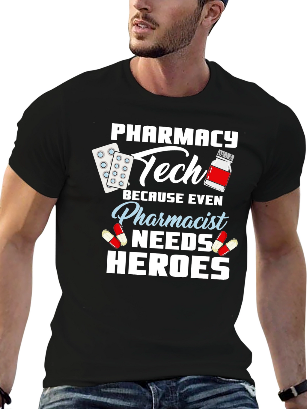 Pharmacy Tech Hero T-Shirt - Pharmacist Appreciation Gift