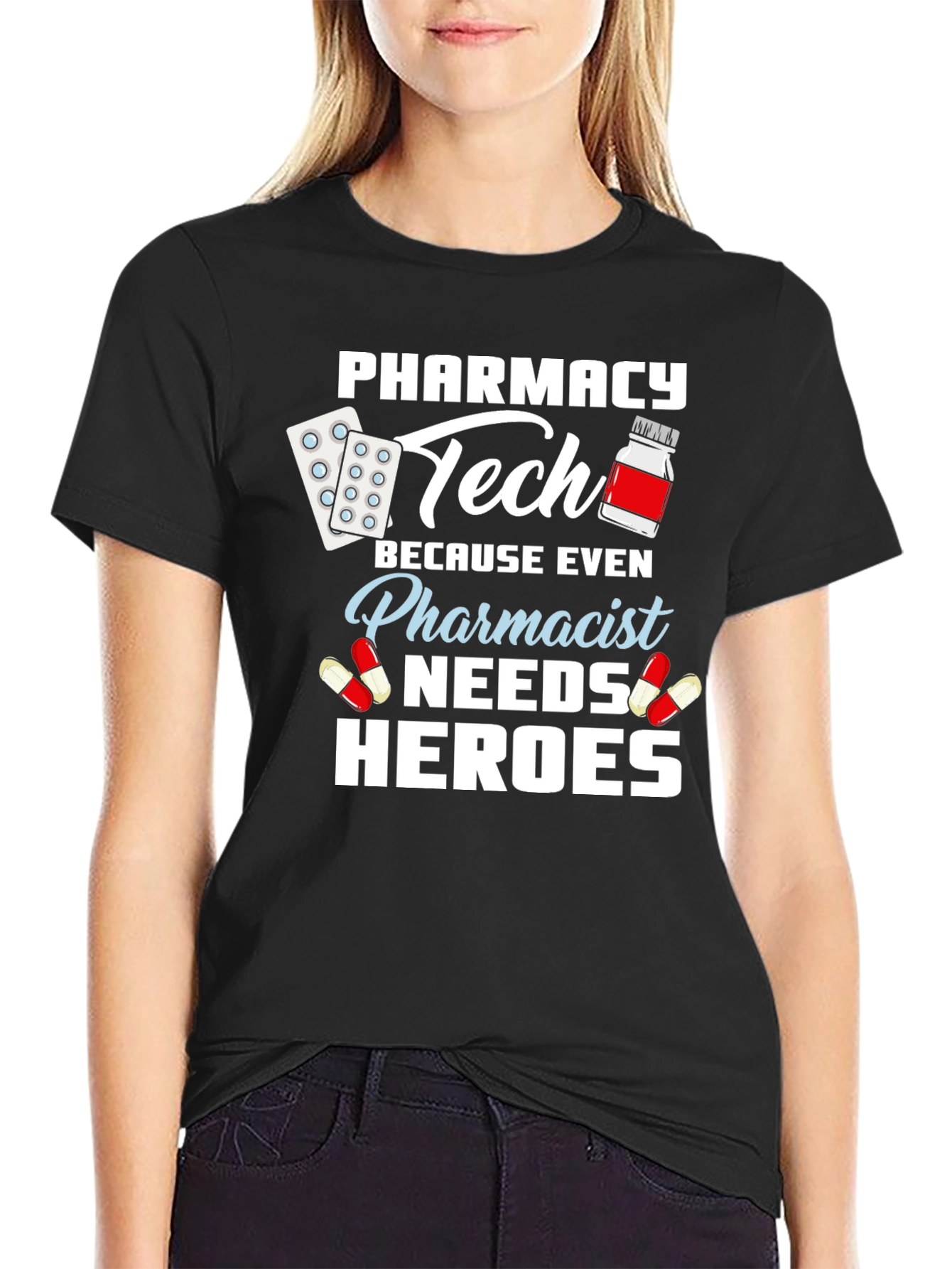 Pharmacy Tech Hero T-Shirt - Pharmacist Appreciation Gift