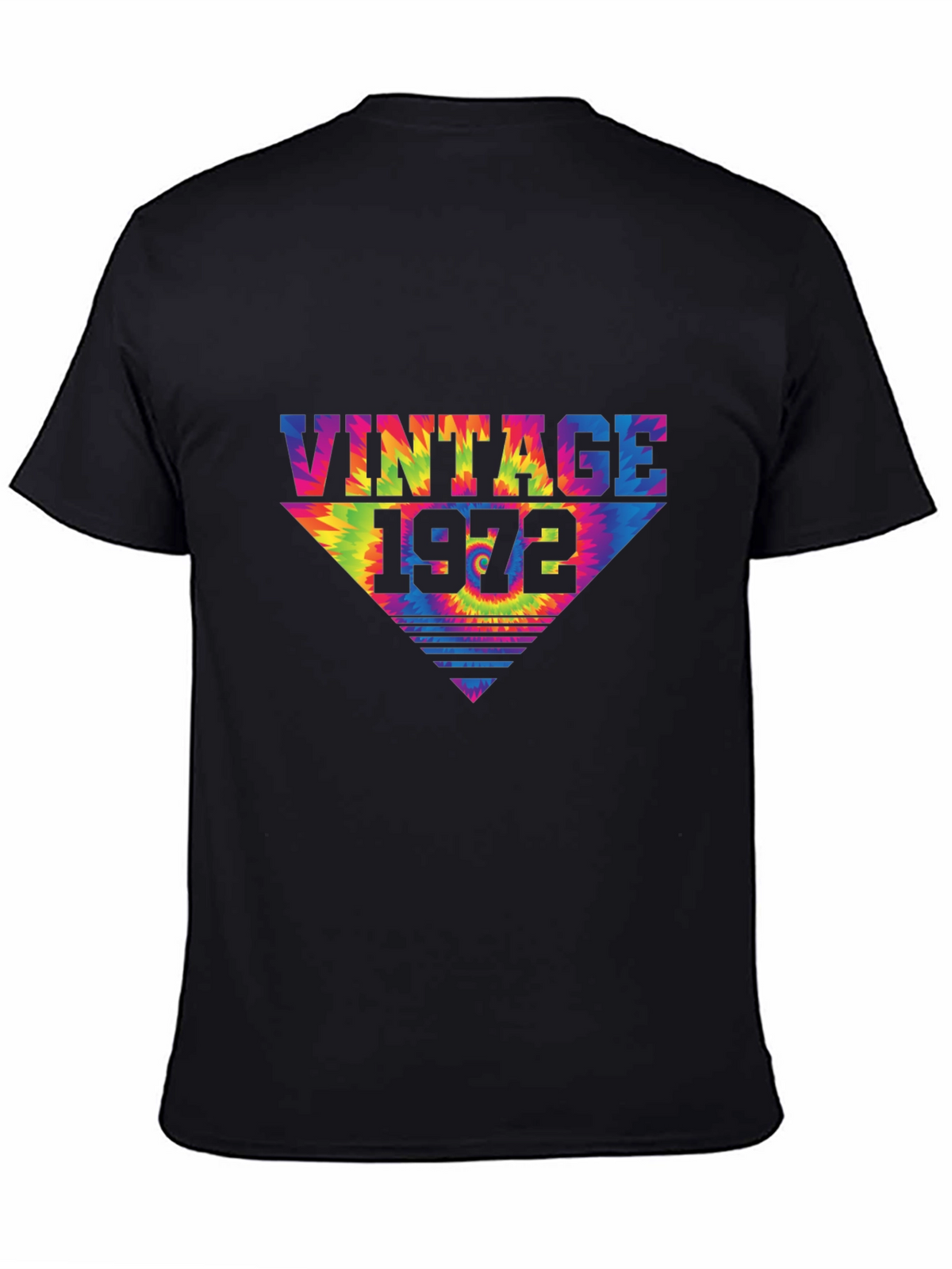 Vintage 1972 Tie Dye T-Shirt Retro Birthday Tee