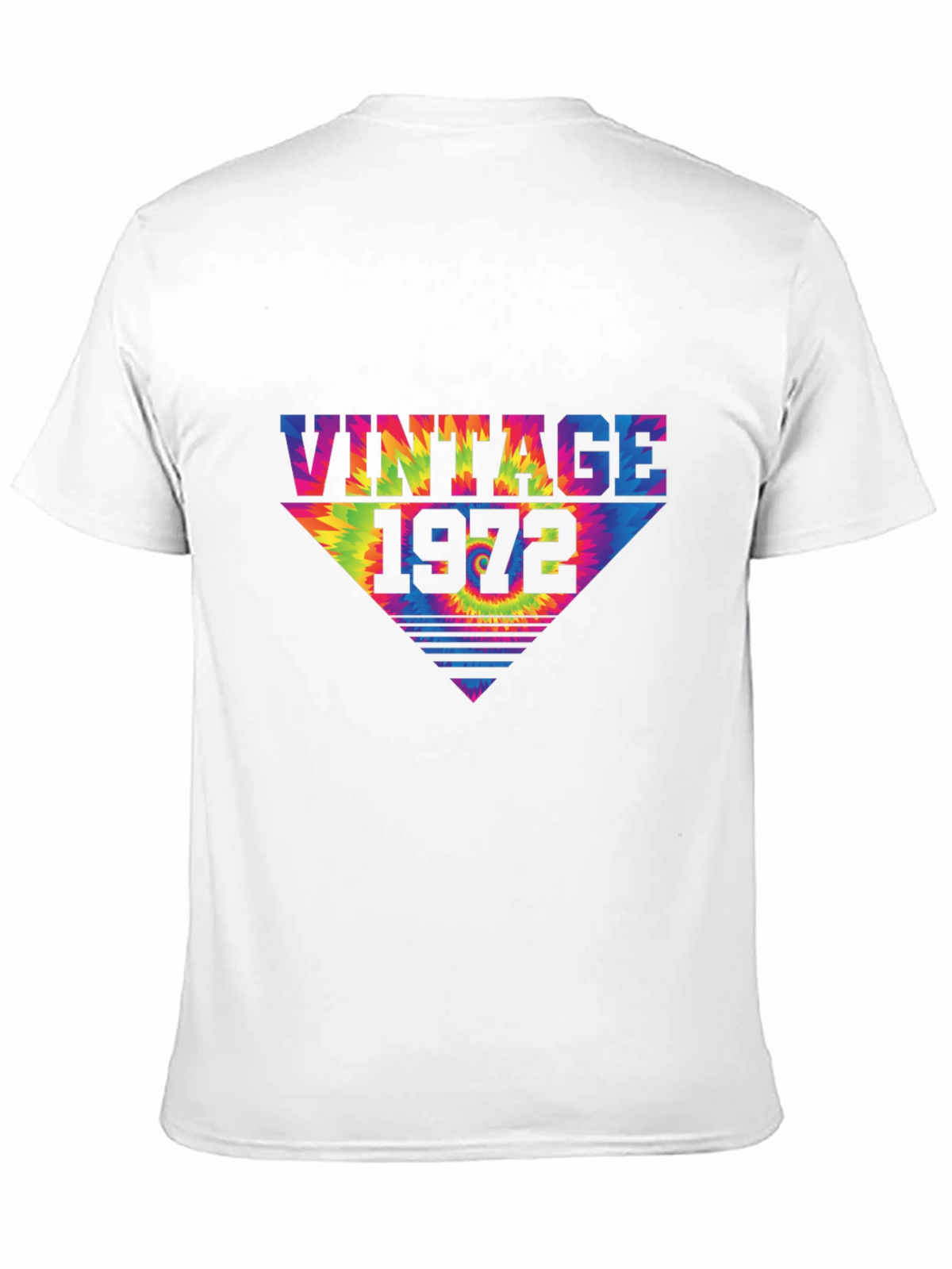 Vintage 1972 Tie Dye T-Shirt Retro Birthday Tee