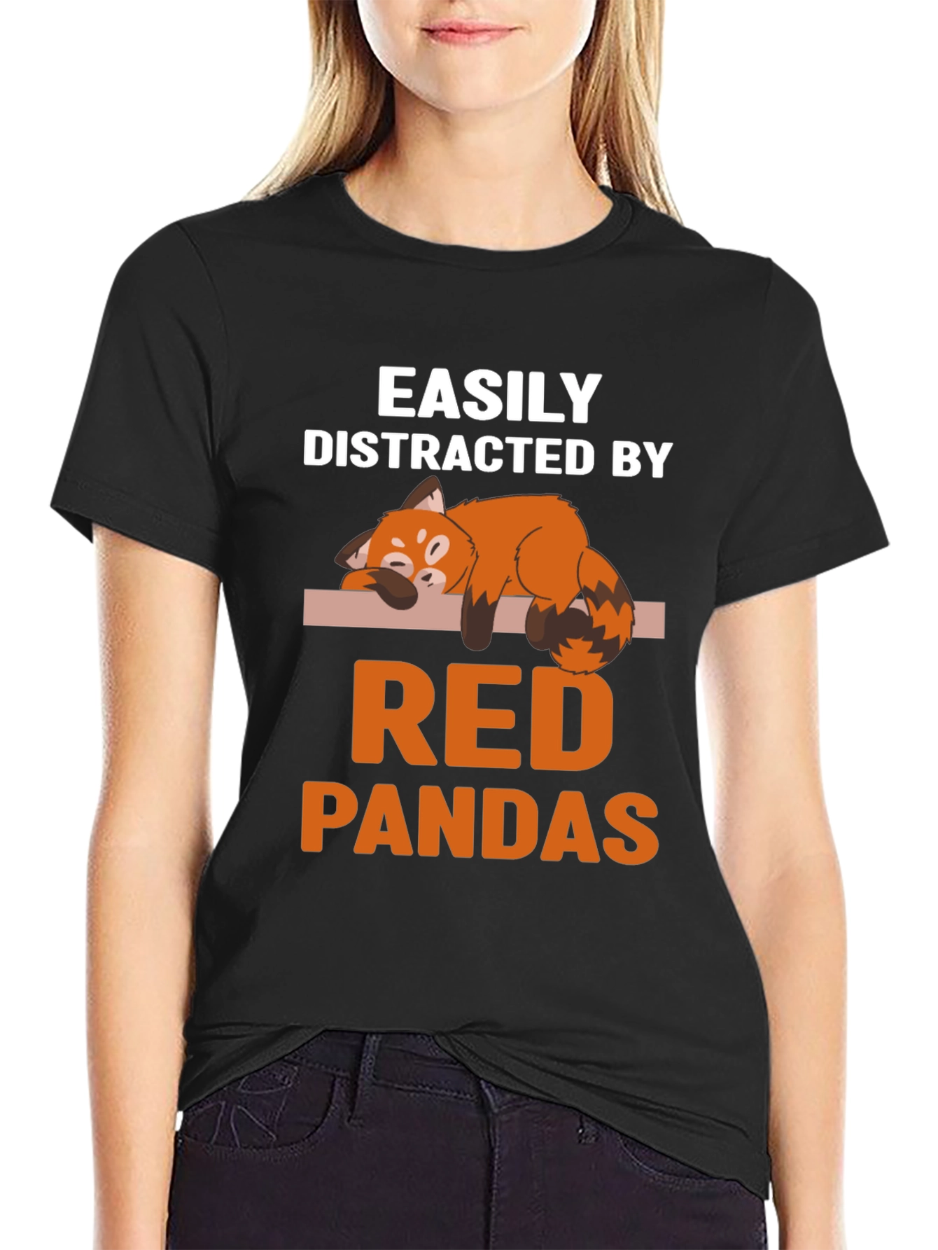 Easily Distracted By Red Pandas T-Shirt