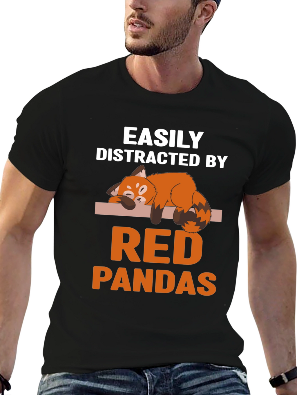 Easily Distracted By Red Pandas T-Shirt