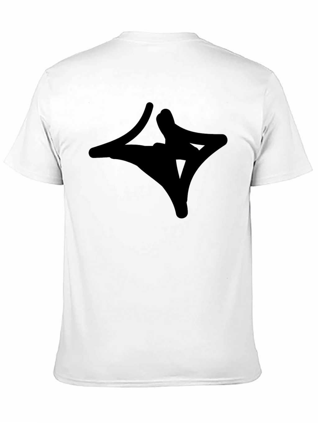 Black Graphic Tee - Abstract Design