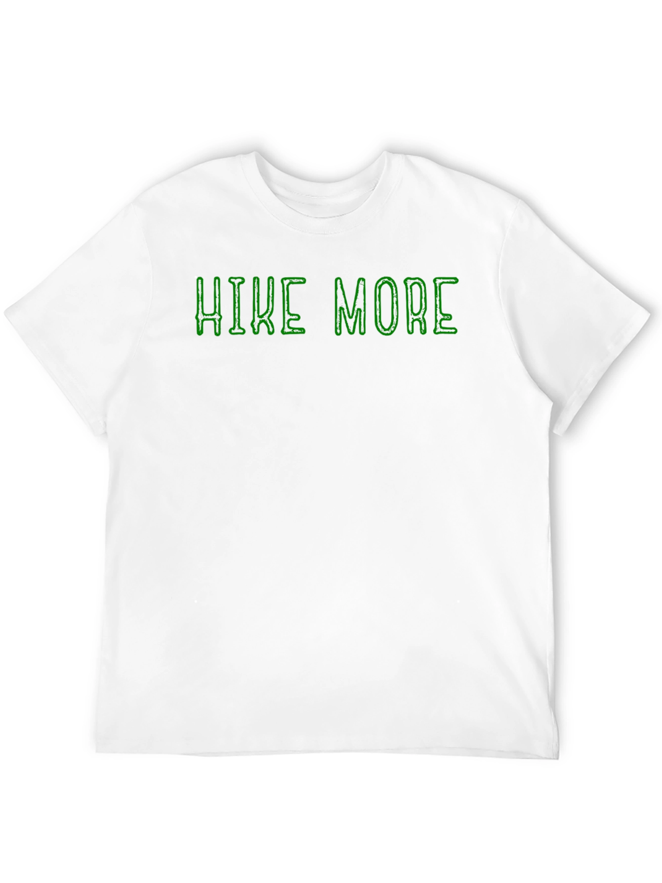 Hike More Black Cotton Graphic Tee
