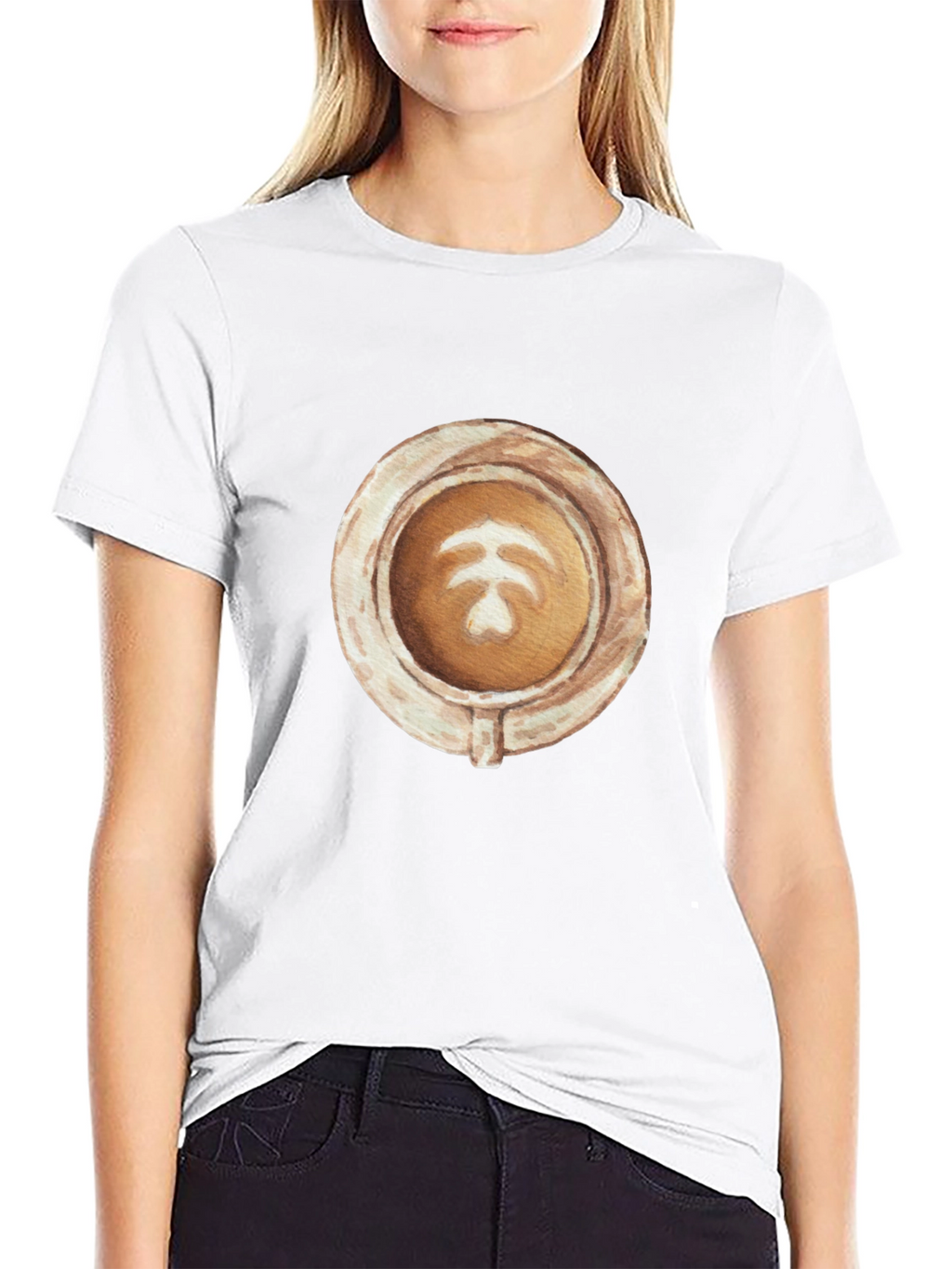 Latte Art Graphic Tee - Coffee Lovers Style