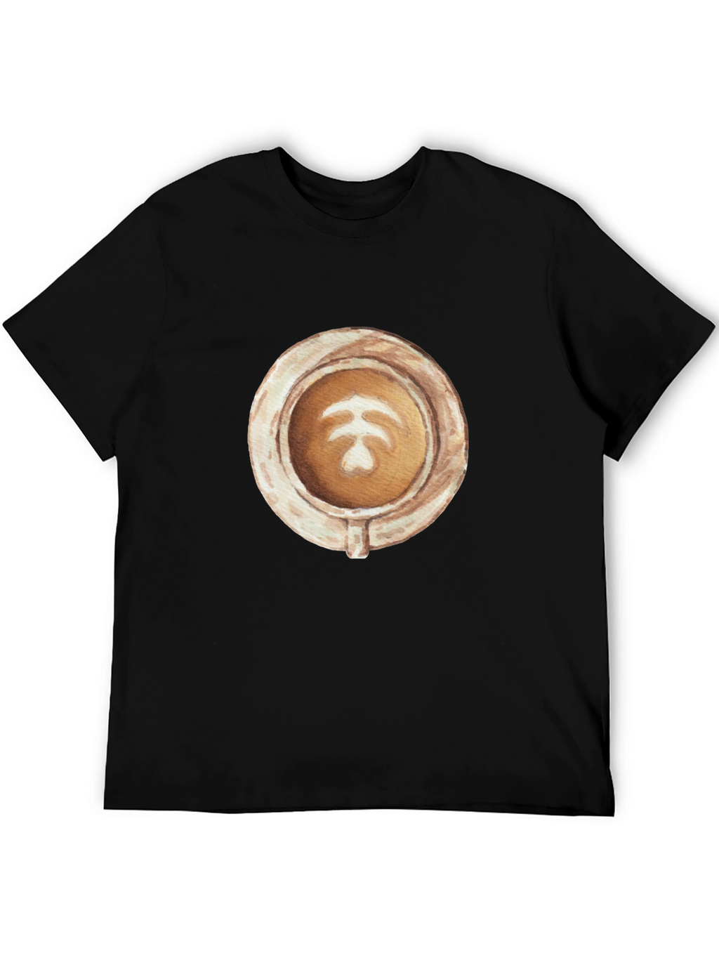 Latte Art Graphic Tee - Coffee Lovers Style
