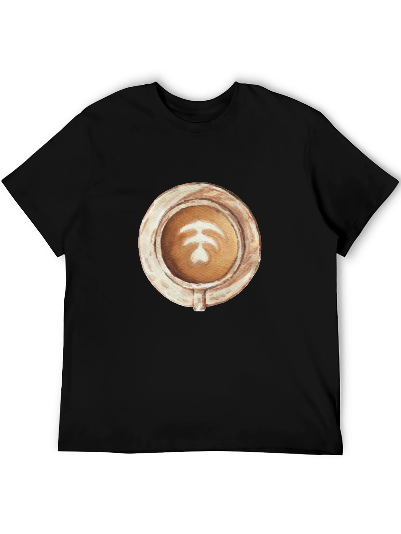 Latte Art Graphic Tee - Coffee Lovers Style