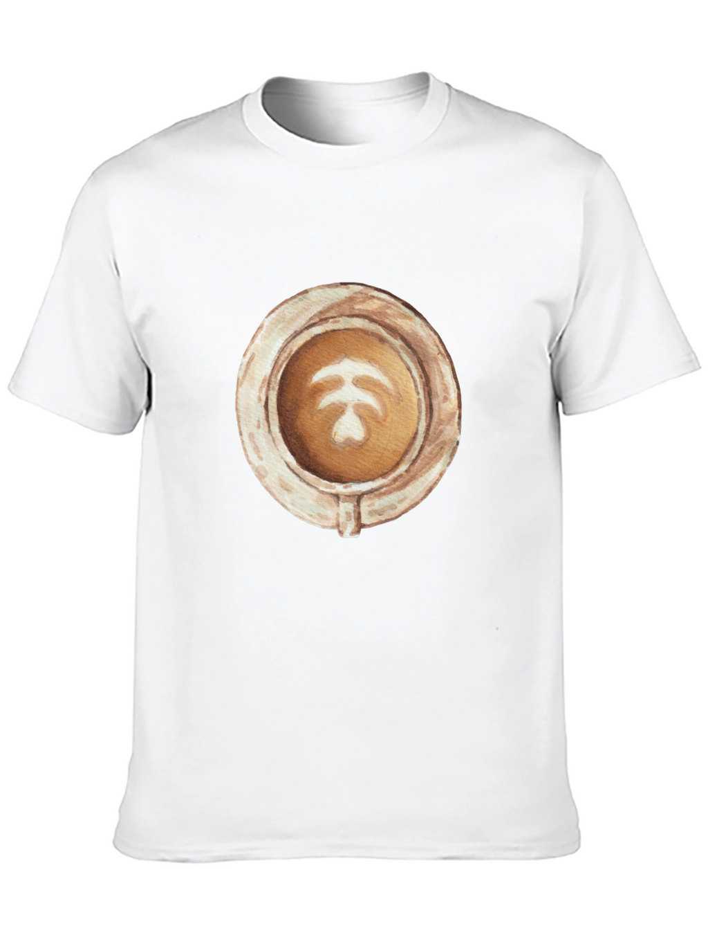 Latte Art Graphic Tee - Coffee Lovers Style