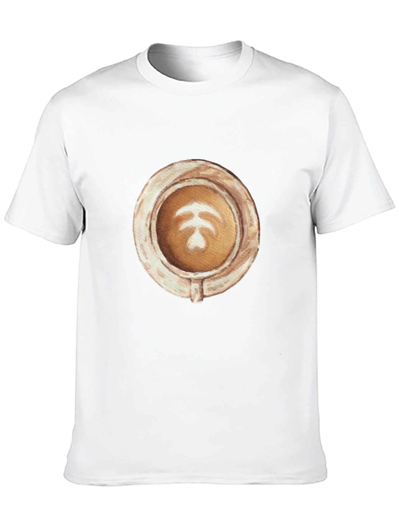 Latte Art Graphic Tee - Coffee Lovers Style