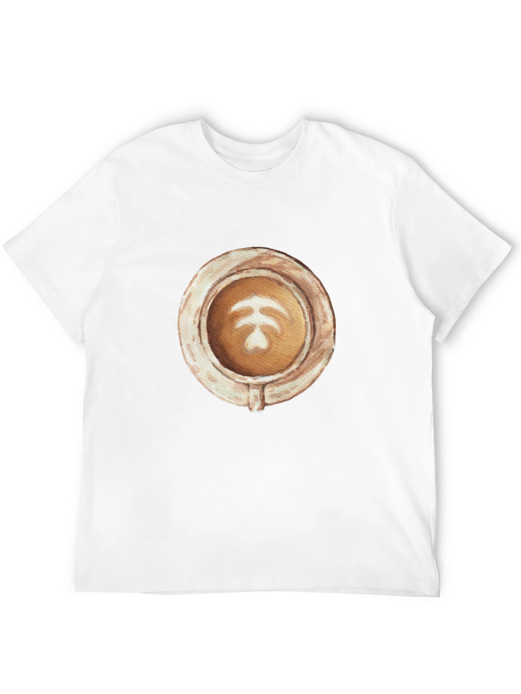 Latte Art Graphic Tee - Coffee Lovers Style