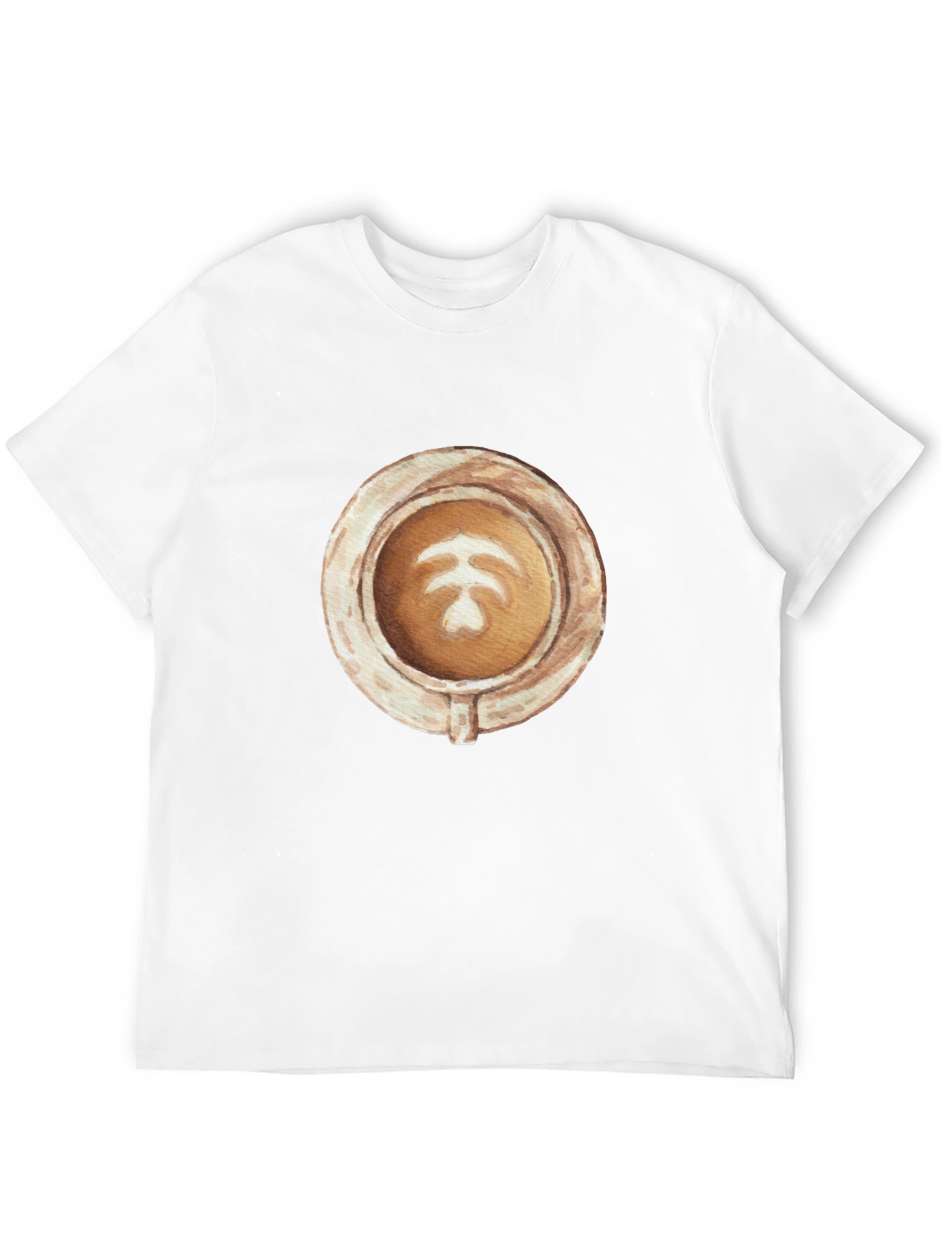 Latte Art Graphic Tee - Coffee Lovers Style