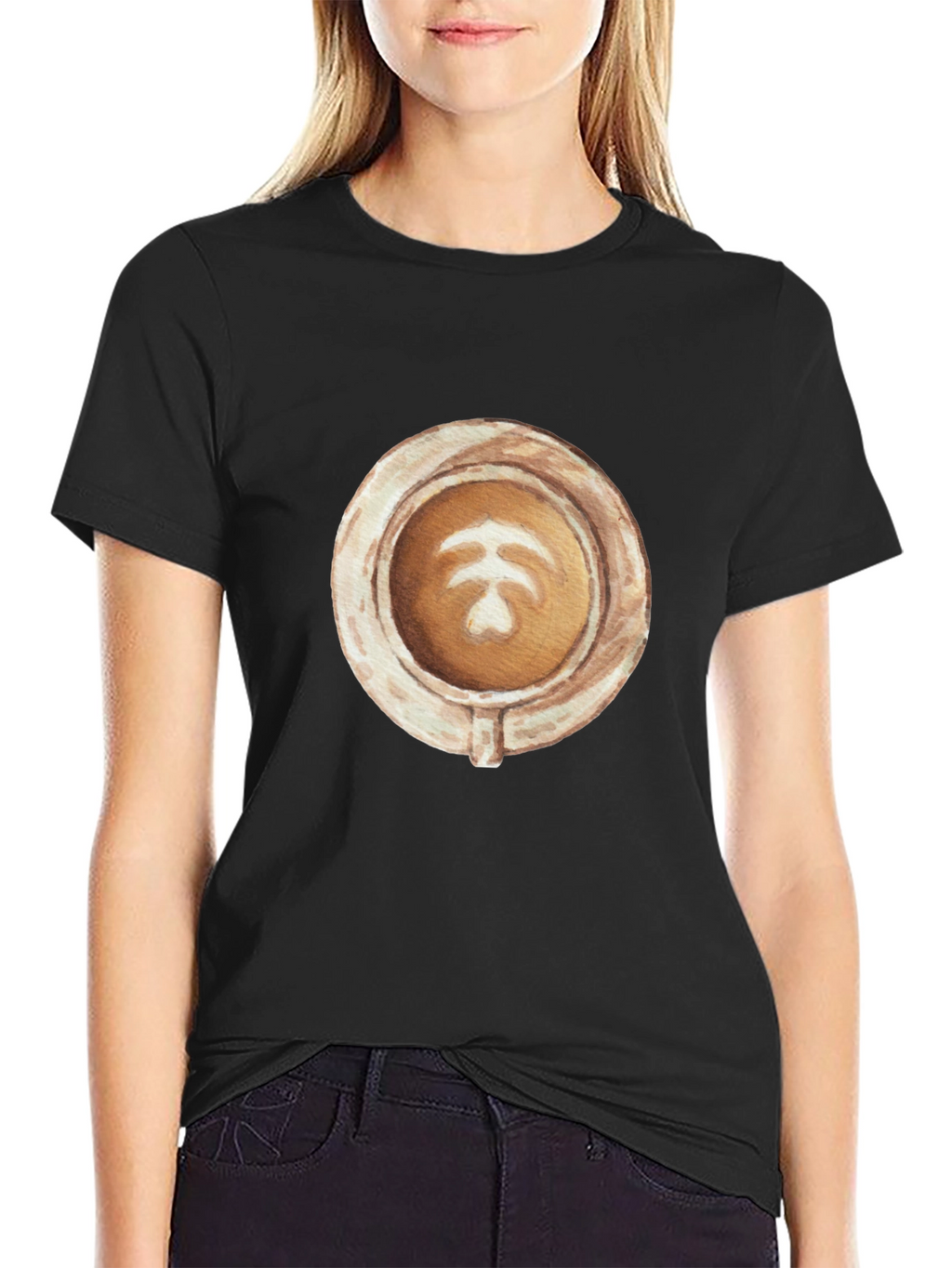 Latte Art Graphic Tee - Coffee Lovers Style