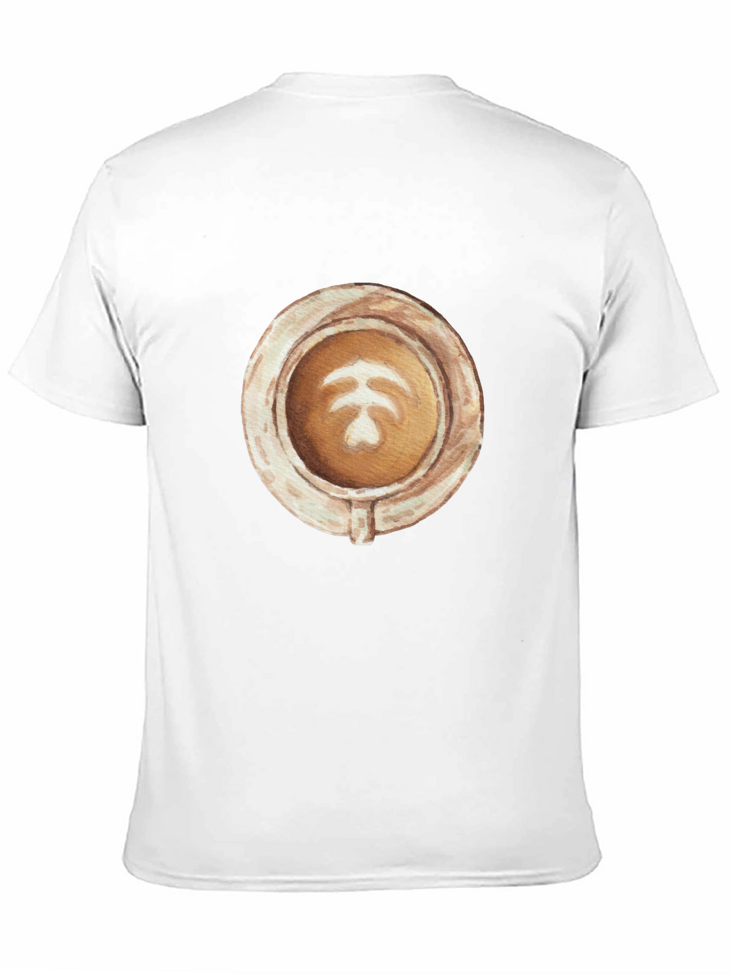 Latte Art Graphic Tee - Coffee Lovers Style