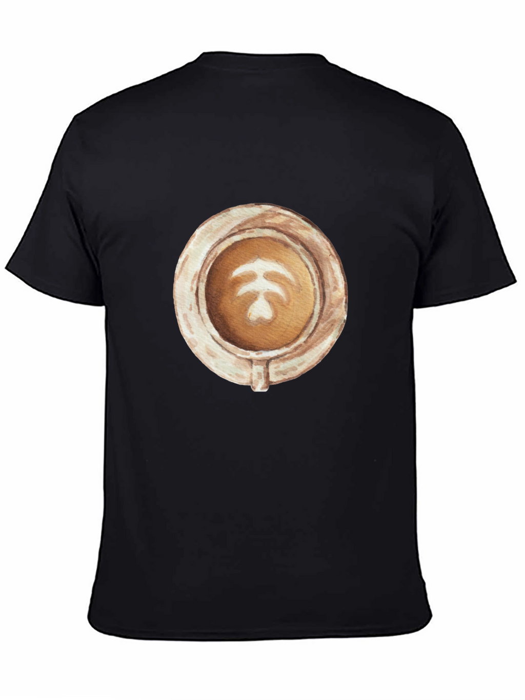 Latte Art Graphic Tee - Coffee Lovers Style